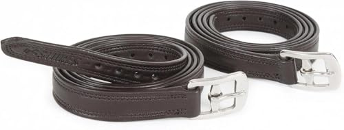 Shires Easy Care Non Stretch Stirrup Leathers - 54 Havana