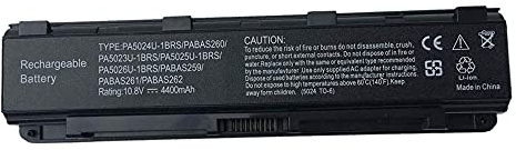 WXKJSHOP Replacement PA5024U-1BRS Laptop Battery For Toshiba Satellite P850-ST2GX2 Satellite P850-ST2N02 Satellite P850-ST2N03 Satellite P855-S5200 Satellite P855-S5312 PABAS259 6 cell 10.8V