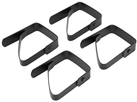 4pcs Pinces à Linge de Table Grands Pinces à Couvercle en Tissu de Table en Acier Inoxydable Anti Glissement Support de Nappe Pinces pour Les Parties Pique-Nique Restaurants 5 * 4 cm