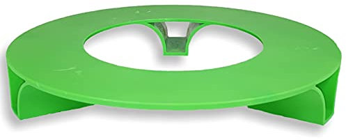 terraced® - Dessous de pot de fleurs - Couleur : vert - Rond - 27 cm de diamètre - Dessous de pot de fleurs - Matériau recyclé - Fabriqué en Allemagne