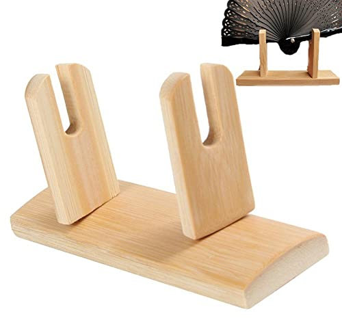 Hand Fan Holder Folding Fans Display Base Hand Held Fan Decorative Stand Vintage Style Fan Rack for Home Office Decoration