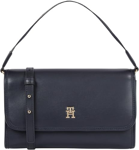 Tommy Hilfiger Damen Schultertasche Klein, Blau (Space Blue), Einheitsgröße