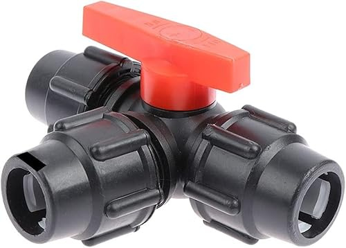 3-Wege-Kugelhahn, Ventilanschluss, T-Typ DN25 DN32 DN40 DN50 T-Stück Wasserverteiler Gartenhahn 32 mm 40 mm 50 mm 63 mm PVC-Rohr 3-Wege-Wasserrohrverbinder 1 Stück (Farbe: 40 mm) (Farbe: 50 mm) ( Colo