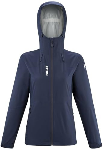MILLET - Fitz Roy GTX JKT M - Veste Hardshell Femme - Membrane Gore-Tex Imperméable - Approche, Randonnée, Trekking, Lifestyle, Bleu Marine, L