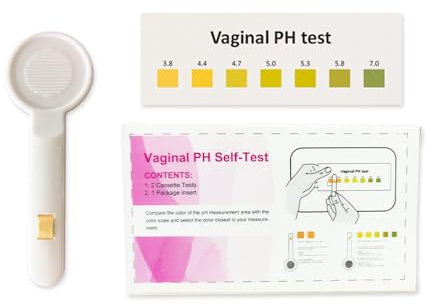Anbio 2 Stück pH vaginaler Teststreifen- Test zur Bestimmung des vaginalen pH-Wertes pH Test Urintest zur Früherkennung von Infektionen zur Vorsorge während der Schwangerschaft