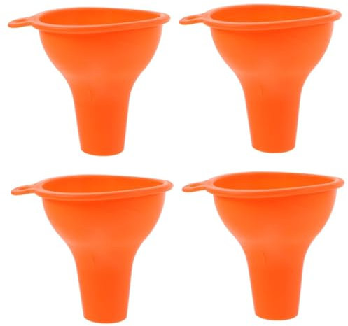 YARNOW 4 Pezzi Imbuto Per Alimenti Per Animali Domestici Imbuto In Silicone Pratico Imbuti Da Cucina In Silicone Per Giocattoli Per Cani Trasferimento Di Liquidi