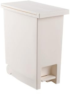 GBEVAUEIO Papeleras de Reciclaje Papelera con Tapa accionada por el pie, Papelera de Cocina de plástico, Papelera for el hogar, la Cocina y la Oficina Papelera(Grande)