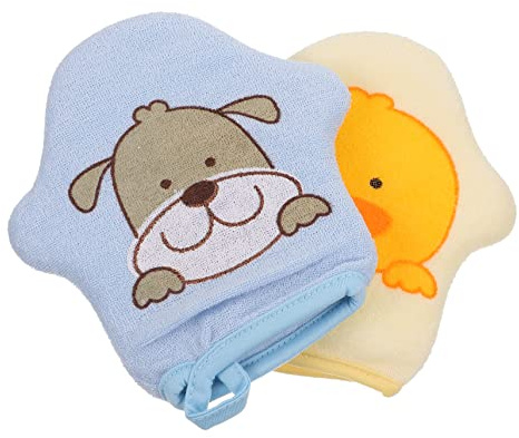 SHOWERORO 2stücke Cartoon-badehandschuhe Weiche Langlebige Waschhandschuhe Für Neugeborene Und Kleinkinder Für Sanftes Baden Und