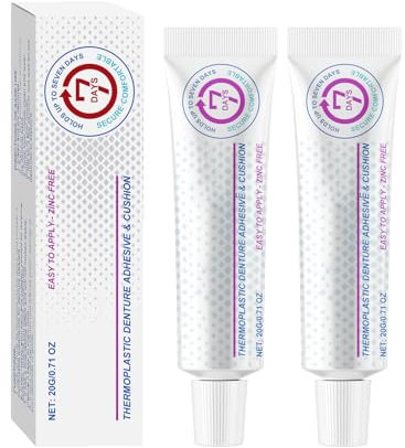 Colla per protesi termoplastica, Kit di rivestimento in silicone per protesi, Colla termoplastica per protesi dentarie, Fixodent Crema fissativa Originale Mega Pack, Riempimenti temporanei