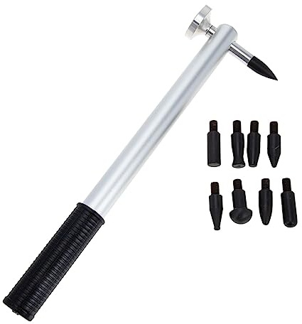 Alipis Martillo De Reparación Para Coche Herramienta De Chapa Metálica Manual Puntas Reemplazables Para Trabajos De Reparación De Carrocería