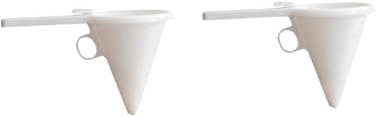 Mikinona 4pcs Squeeze Batter Cup for Cake Decorating Funnel Baking Funnel Handheld Pour Transferring Tools for Cake Making Kit