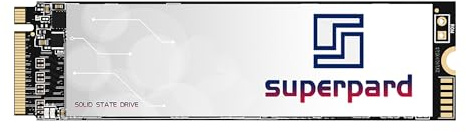 Superpard SSD 2TB M.2 2280 NVMe PCIe Gen4.0, SSD Festplatte Intern, PS5 Kompatibel - PCI Express 4.0 x4 3D NAND - Für Gaming PC/Laptop/Desktop