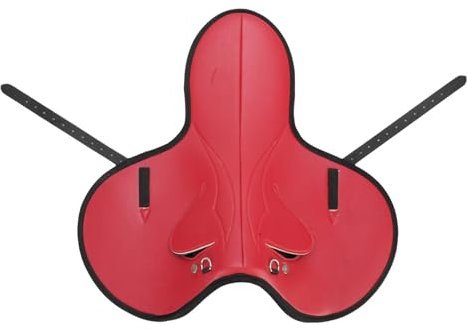 Focket Pferde -Sattel -Pad, Impact Protection Non Slip und Absorbieren Bequemes Sattel -Schutzkissen für Reitwettbewerbsveranstaltungen Rot, Schulbildung, Dressur, Sprungausbildung