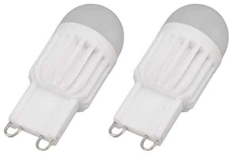 Yctze 2pcs Ampoules LED G9 Dimmable 80lm pour la Lampe de Table Chandelier 220V 2W RGY SAVING