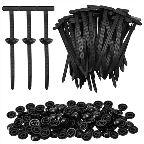Boucle de Serre-Câble en Nylon Collier de Serrage Multifonction Serre-Câbles Robustes Universal Cable Tie Buckle pour Réparation Automobile Fixation Rapide et Trou 100 Pièces