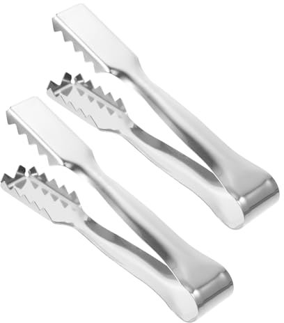 BESTYASH 2 pièces Pince à Sucre et Glace Acier Inoxydable de Design Serré Pratique pour Événements ou Usage
