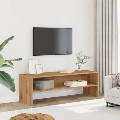 ROMHZKS TV-Schrank Braun Artisan-Eiche Sideboard tv tv Regal kommode Couchtisch 120x40x40 cm Holzwerkstoff
