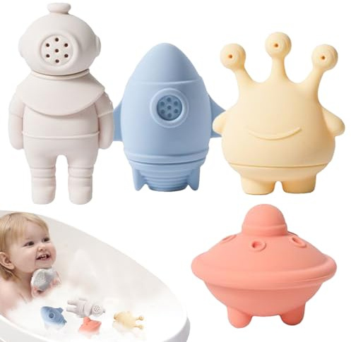 Eventerde Giocattoli Da Bagno, Giocattoli Da Bagno Per Bambino A Tema Spaziale, Divertenti Articoli Sensoriali per Acqua Vasca Doccia Piscina Compleanno Pasqua Viaggio Spiaggia Festa Esterna Regalo