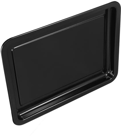 GALPADA Teglia Forno Smaltata Nera per Dolci e Arrosti Resistente Alte Temperature Design Compatto Salvaspazio per Cucina Versatile