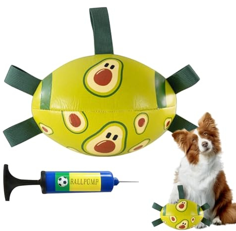 Pelota deportiva para animales domésticos – 150 g, lengüeta resistente, cuidado de las encías dentales | agilidad en el césped en el patio rompe el aburrimiento de la estimulación física mental