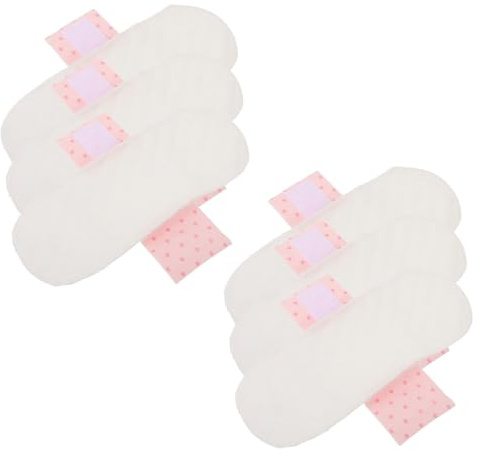 Waschbare Stück Menstruationsbinden aus 6 Baumwolle für Frauen | Saugfähig und Atmungsaktiv, für Alltag und Nacht, Geeignet nach Geburt, Leichte Stoffeinlagen