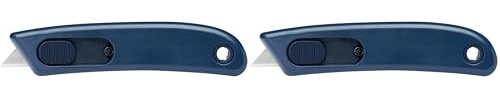MARTOR Sicherheitsmesser mit Klingeneinzug, SECUNORM SMARTCUT MDP, Profi Cuttermesser, Klein, Leicht, Rechts- & Linkshänder, Einweg (Packung mit 2)