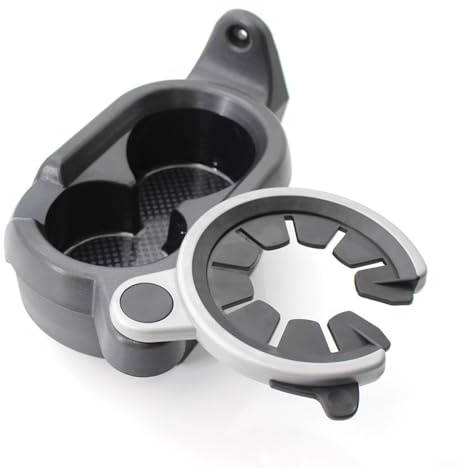 Violiica Auto Getränkehalter für Smart Fortwo 451 2007-2014, OEM A4518100370, aus ABS-Kunststoff, schwarz, passend für Mittelkonsole, schnelle Montage