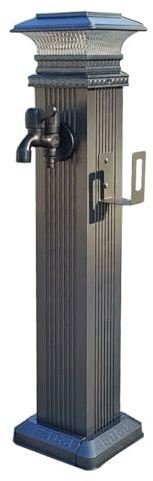 Columna de agua para jardín, Columna de Agua Cuadrada de Jardín, Grifo Anticongelante para Exteriores, para Riego y Lavado(75cm/29.5in)