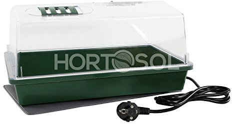 HORTOSOL 20w Mini serra Riscaldata plastica rigida 37,5x24x19 cm