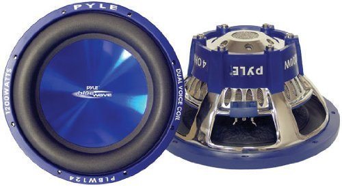 1 PYLE PLBW84 subwoofer auto da 300 watt rms e 600 watt max 8 20 cm 200 mm woofer dvc doppia bobina 4 + 4 home sub, 1 pezzo