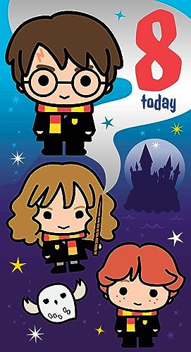 Harry Potter Geburtstagskarte zum 8. Geburtstag