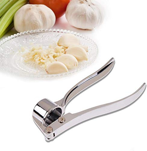 YEZINB 1PC 3cm Stainless Steel Alloy Crusher Kitchen Round Extrusion Tool Garlic Press Fruit and Vegetable Cooking Tools Kitchen Gadget