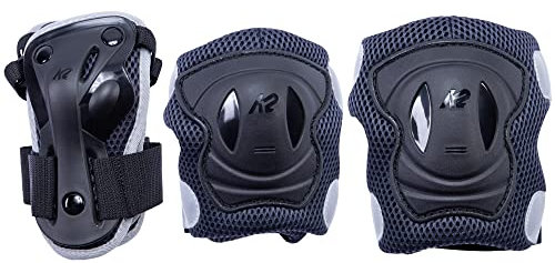 K2 Skates Unisex Inline Skates K2 Performance PAD Set Slim, Black - Anthracite, 30E1418.1.1.M