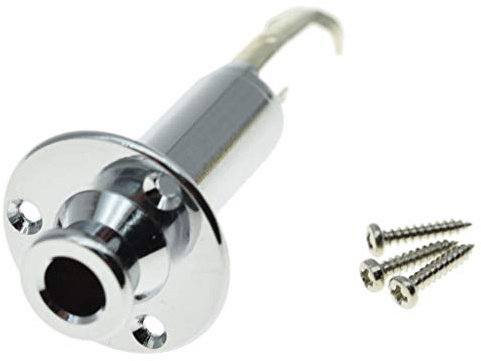 Dopro Kupfer Akustische E-Gitarre Bass Mono Endpin Ausgang Klinke Strap Button Zylinder Jack Buchse Chrom