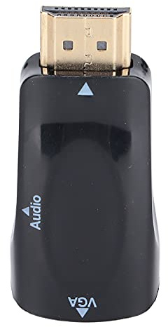 Naroote Adattatore da HDMI a VGA, goditi la compatibilità HD 1080P Convertitore HDMI con 2 cavi per presentazioni e mostre Insegnamento del Ministero degli Interni ecc