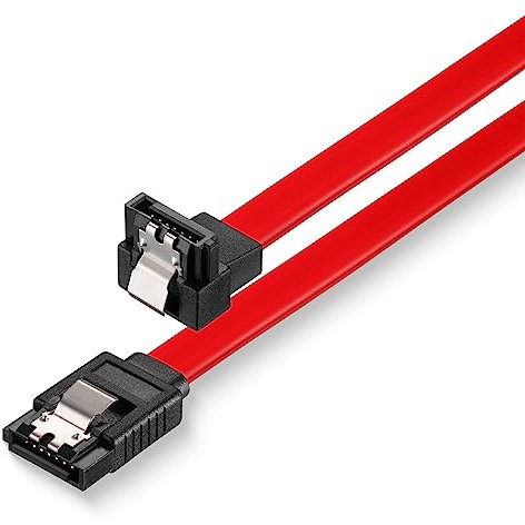 Sonero® cable de datos SATA III 6Gb/s, 0,30 m, en ángulo, rojo