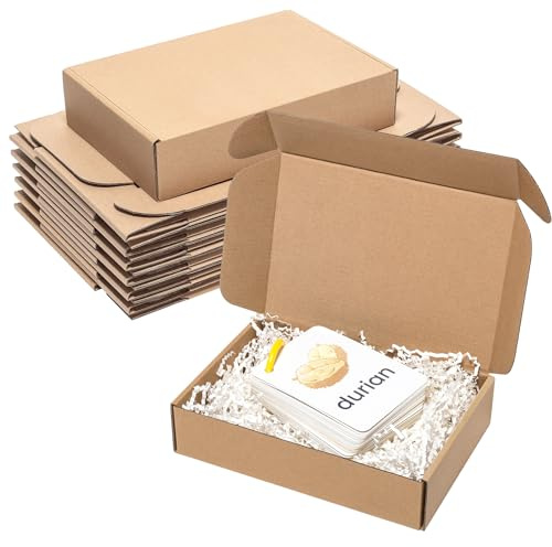 Wowxyz Shipping Boxes 9x6x2 25 Pack - Brown Corrugated Cardboard Mailing Box for Small Business, Kraft Medium Literature Mailer Packaging Supplies