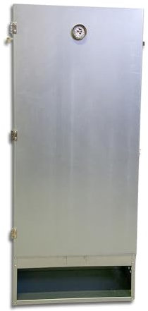 Fumoir 4 niveaux en tôle galvanisée, h 110 cm