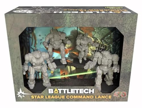 Catalyst Game Labs | BattleTech: Star League Command Lance | Gioco di miniature | Età 14+ anni | 2+ Giocatori | Tempo di gioco: 30+ minuti
