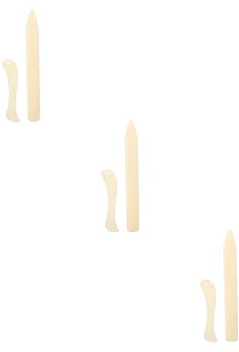 DIYEAH 6 STK Nahtknochenstift Buch einband scrabbook handlocher nookbook scrabook papierbasteln Werkzeug Knochenordner aus Kunststoff Brief-Tool Papierfalter für Papierhandwerk Öffner Abs