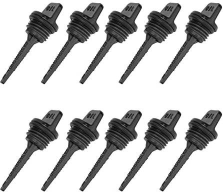 Plonge de Remplissage D' 10 Pcs avec Poignée élargie, Conception Ergonomique, Matériau ABS Noir pour Moteurs à 154F, Générateurs, Tondeuses à Gazon, Pompes à Eau, etc.