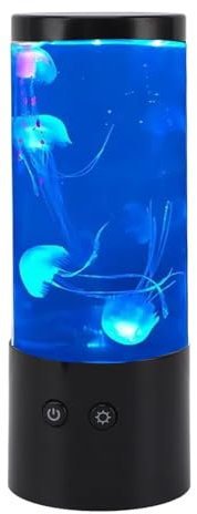 Qualle Lampe, LED Bunte Nacht Helles, Lebensee Dekorative Quallen Tanktisch Lampe Aquarium Licht, USB -Bubble -Jellyfishs Night Light Desk Stimmungslampe für Home Schlafzimmer