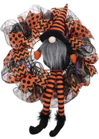 Gothic Halloween Türkranz Horrorkranz für Zuhause 40 x 50 cm Halloween Kranz Horror Türdekorationen Ornamente