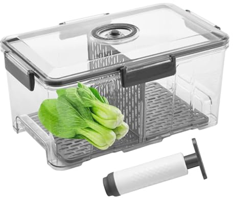 Recipientes De Alimentos De Vacío Con Bomba - Caja De Sellado, Bañera De Almacenamiento De Cocina Resellable | Soporte De Preparación Para Comidas De Timbre-thid, Recipiente Fresco Hermético, Frasco M