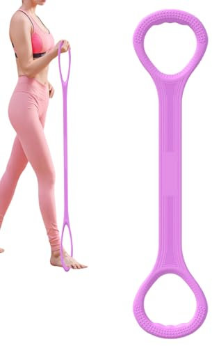 Correa elástica de yoga, cuerda de fitness de 8 formas, cinturón de resistencia de flexibilidad de hombros para el entrenamiento, banda de entrenamiento de espalda abierta para ejercicios de