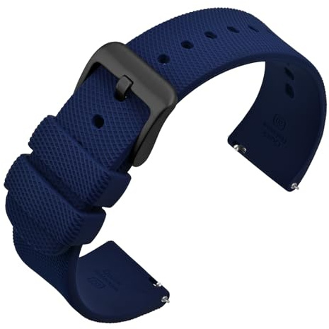 ANNEFIT Correas de Reloj de Silicona para Hombre y Mujer, Pulsera de Repuesto de Liberación Rápida, 14mm 16mm 17mm 18mm 19mm 20mm 21mm 22mm 24mm