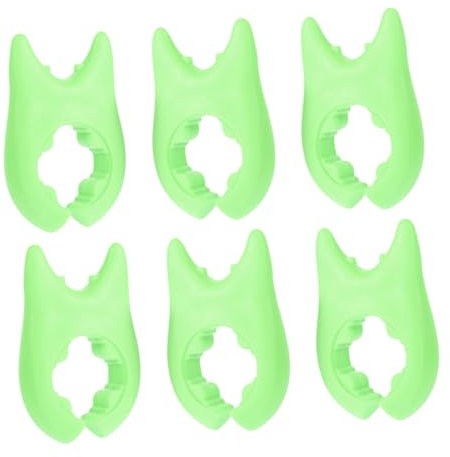 Warmhm 6pcs Spatula Holder Silicone Pot Clip Spoon Rest for Steam Release Lifters Cooking Helpers Overflow Preventing Gadget in Kitchen Organisation