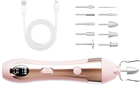 Lucidatrice elettrica per unghie - Lucidatrice elettrica per unghie | attrezzatura silenziosa con 10 velocità regolabili per manicure