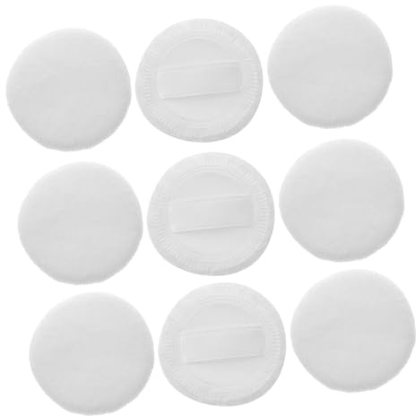 FONDOTIN 12pcs Velvet Puff Rounded Powder Puff Makeup for Girl Cosmetics Tool Beauty Sponge for Beauty Products and Makeup Removal