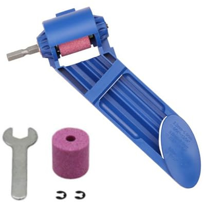 Eficiente dispositivo de afilado de brocas se completa con llave amoladora y piedra, perfecto para aplicaciones domésticas y de estudio, molinillo de manualidades